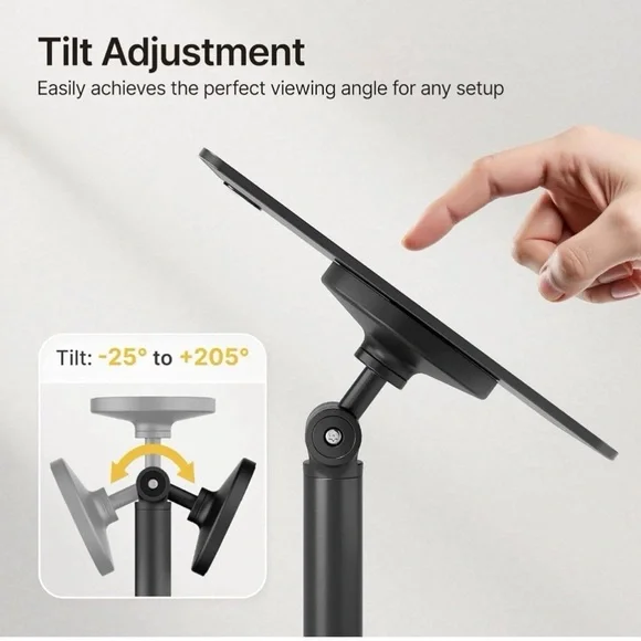 monTEK Anti-theft Tablet Stand Compatible With Apple Samsung 7”-15” Size Tablets - Picture 6 of 7